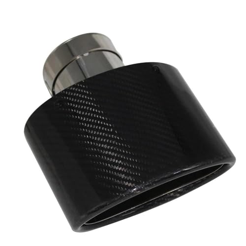 Embout silencieux d'échappement universel en inox brillant contre la rouille pour sortie 77mm