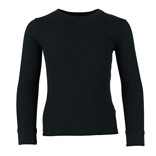 Boys Only Toddler Waffle Thermal Long Underwear 2-Piece Set, 3T, Black2