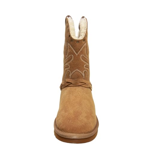 Lamo Women's Wrangler Boots for Women - NeverWet® water and Stain resistant technology - Cirrus footbed System™ - Cozy Faux fur lining 10.5" Women's Western Style boots3