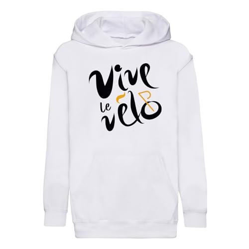Hoodie enfant Vive le Vélo de qualité premium textile cyclisme