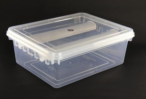Image of NMII Plastic Bangle Storage Chudi Box | Transparent Multipurpose Jewelry Organizer with Secure Lid & 2 Rods for Bangles | Durable & Lightweight | Perfect for Bangles, Bracelets & Kada for Home, Travel