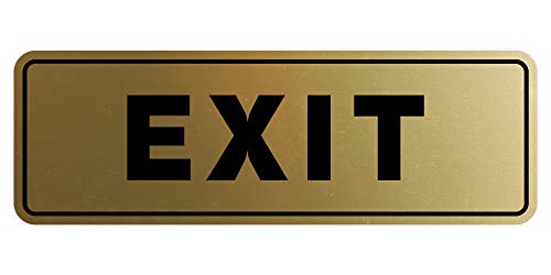 Image of All Quality Standard Wall or Door Outlet Plate | Durable Plastic and Easy Installation | Double-Sided Foam Adhesive Tape - Brushed Gold - Medium (Pack of 5)