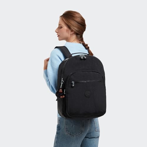 Image of Kipling Women's Seoul 15 inch Laptop Backpack, Durable, Roomy with Padded Shoulder Straps, Built-In Protective Sleeve