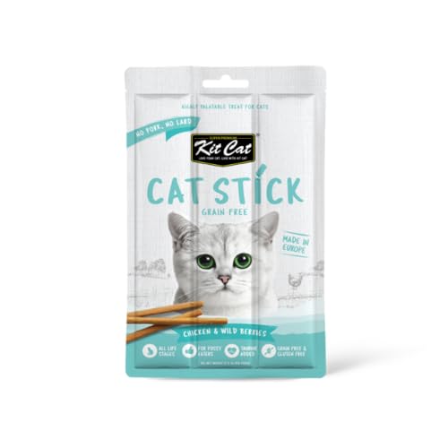 Kit Cat Sticks Treat Atlantic Salmon 15g - Chicken & Cranberry