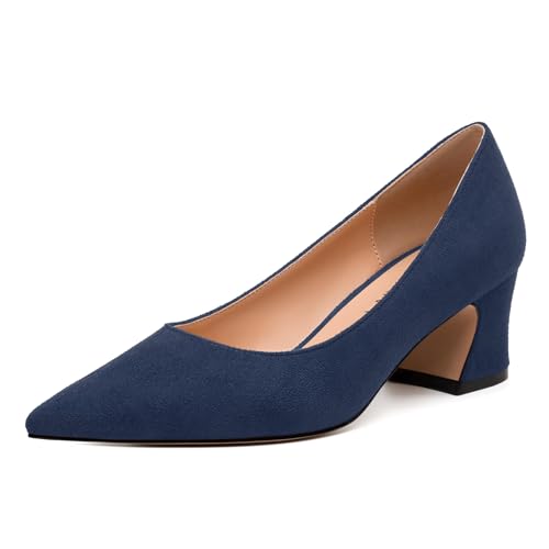 Women's Pumps, Pointed Toe Low Heel Shoes, Fashion Womens Dress Pumps for Daily Party Work