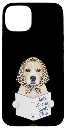 Anti-Social Book Club Labrador Dog Reader Bookish Girl �X�}�z�P�[�X iPhone 15 Plus �p