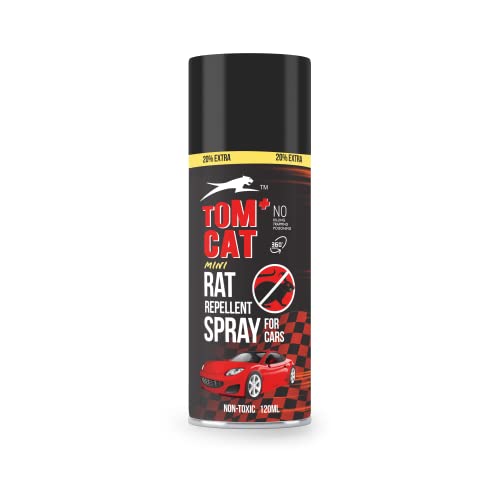 Shadow Securitronics Tom Cat Rat Repellent Spray For Cars 120Ml Highly Effective Protect Wires In Car,Bike&Outdoor Utilities Non Toxic Only Repels 6-8 Weeks Protection Rodent Repellent Coating 100Ml (Image - 1)