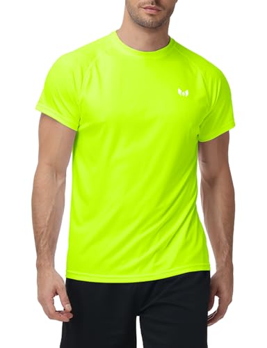 Image of Corna Men's Short Sleeve T-Shirts, Lightweight Men's Workout Shirt, UPF 50+ Sun Protection Athletic Dry Fit Shirts for Men