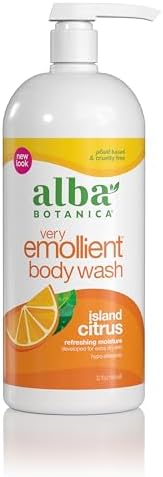 Alba Botanica Very Emollient Body Wash, Island Citrus, 32 Oz (Packaging May Vary)