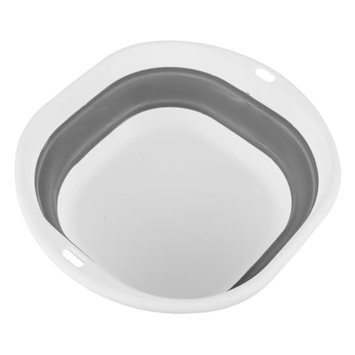 TOBBOMEY 折りたたみ式便携型洗面器 多機能で便利な家用洗面盆 灰色小型 野