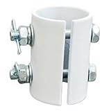 LeeQinersw Ceiling Fan Mount Bracket Downrod Coupler Indoor Outdoor Accessories Opening Slot Design Solid Metal Connecting Flexibility Suitable for H, white