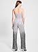 GUESS Womens Sleeveles Gini Sequin Jumpsuit, Silver Multi, Medium