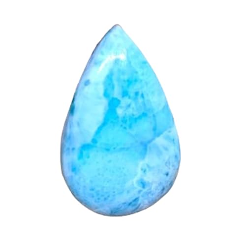 Larimar cabochon en vrac poire 31x19x6mm bague et collier pendentif