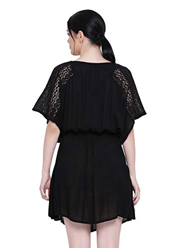 Image of oxolloxo Women's V-Neck Solid A-Line Nightwear Dress