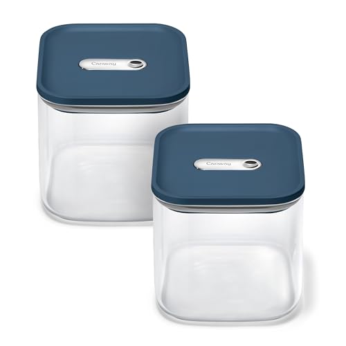 Caraway 2.5 qt Glass Airtight Food Storage Containers with Lids