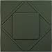 Ekena Millwork 19 5/8"W x 19 5/8"H Aubrey EnduraWall Decorative 3D Wall Panel, Satin Hunt Club Green (12-Pack for 32.04 Sq. Ft.