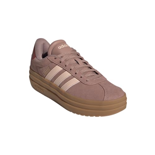 Image of adidas Womens Vl Court Bold Sneakers Shoes Casual - Pink
