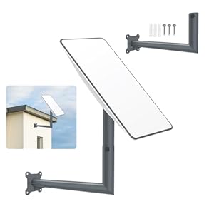 Starlink Mount, Starlink lange muurbevestiging, verticale hoek, houder satellietschotel staal, Starlink Pole Mount Starlink Dakmontage Muurbeugel voor Starlink Starlink Montageset voor Starlink