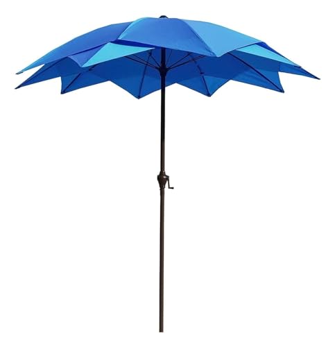 Sombrilla de mercado impermeable de 8.2 pies y tejido de alta densidad