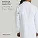BARCO Skechers Emerge Lab Coat for Men – White, 3-Pocket Medical Scrub Coat with 2-Way Natural Stretch & Soil Release, Moisture Wicking & Odor Control Finishes, Tailored Seams – S, Regular Fit