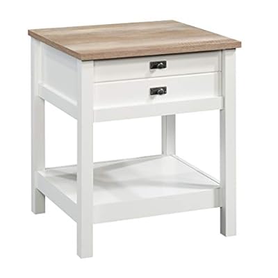 Sauder Cottage Road Night Stand, Soft White Finish 31gu0RG6FpL. SS400