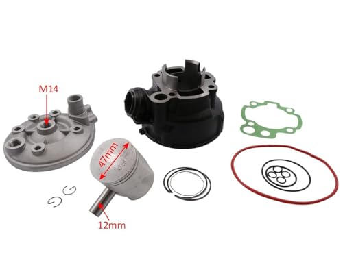 2EXTREME Sport Zylinder Kit 70ccm kompatibel mit Peugeot XP6, XPS, XR6, RIEJU MRT, MRX, RR, SMX, Tango 50cc