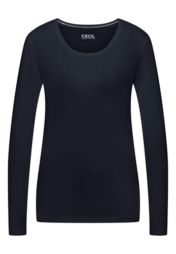 Cecil Basic Langarmshirt universal Blue S