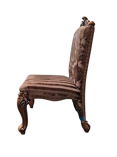 Acme-Versailles-Faux-Leather-Dining-Side-Chair-in-2-Tone-Brown-Set-of-2 Acme Versailles Faux Leather Dining Side Chair in 2 Tone Brown Set of 2