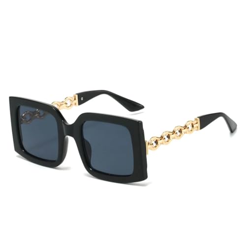 Lunettes de soleil luxe en alliage chic pour femmes chic avec verres dégradés anti-UV