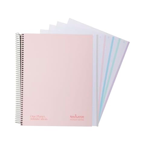 NAVIGATOR A4 Squared Notebook with Hard Cover Cover