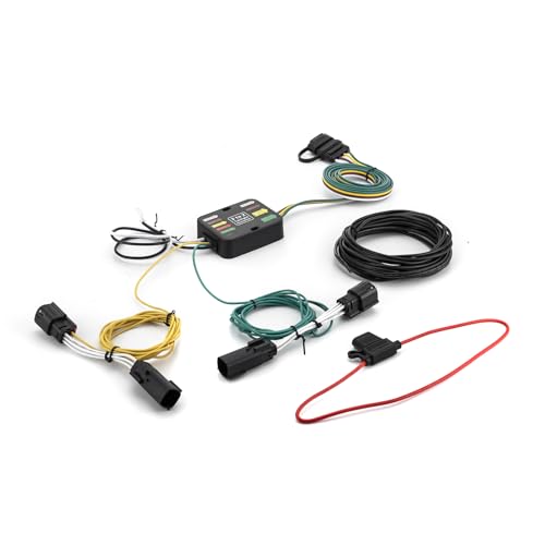 Wsays 4-Pin Trailer Wiring Harness Compatible with Ford Fusion 2013-2020 Vehicle-Side Custom RV Blade with Plug &amp; Play Connector