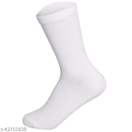 Image of Pure Cotton And Smell Free Men & Women Regular Formal Black Calf length combo Socks Anti-Slip | Sweat Absorbent | School socks | office socks | Sports | Running & Hiking