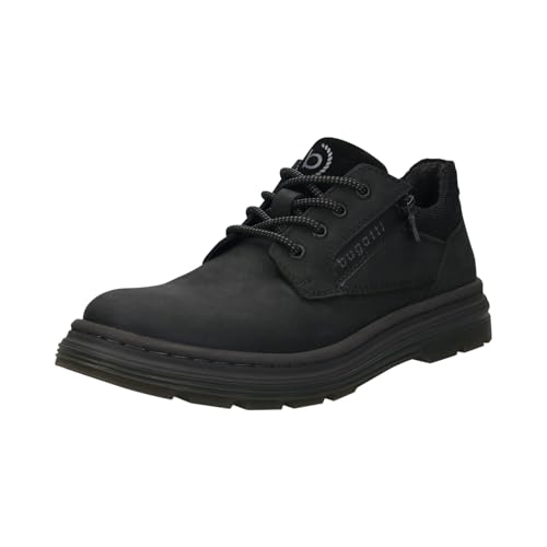 Zapatos con cordones bugatti 321-auc01 para hombre en cuero elegante