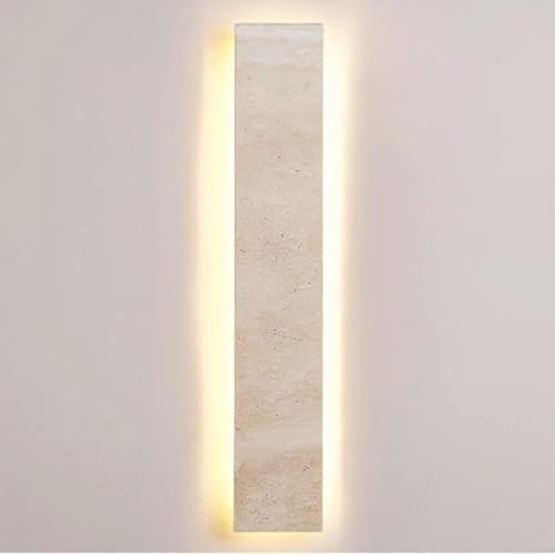 Modern Yellow Travertine Led Wall Sconce - Hardwired Indoor/Outdoor Accent