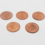 Original Tambe Ka Sikka ke sika for Puja Pooja Sikke Sikkey Copper Coin Without Hole. Tambe Ke Sikka for Pooja Astrological and Lal Kitab Remedy (Pack of 5 Coins) Laal kitaab Upaye