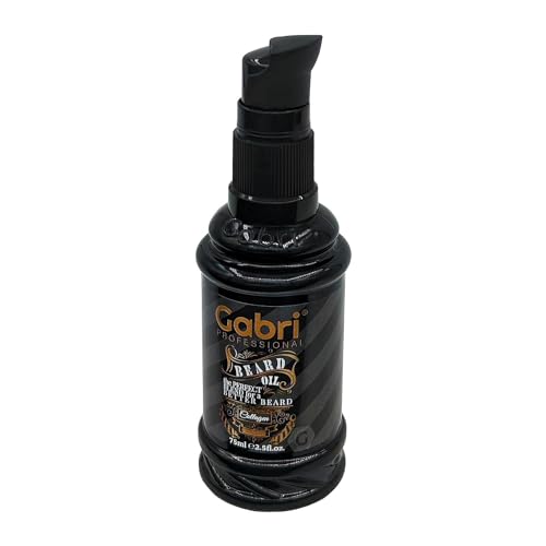 Gabri Beard Oil 75ml, Beard Growth & Care Set for Men with Jojoba Oil, Rich in Natural Omegas & Vitamin E,Premium Nourishes, Moisturiser, Softener and Grooming Care Set, Reduces Irritation (Collagen) - Image 4