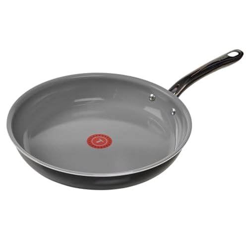 T-Fal Preserve Ceramic Non stick Frying Pan Skillet 12-inch, Oven Broiler Safe up to 350°F, Cookware, InoCeram Glide Technology, Frying Pan, Skillet Pots & Pans, Black by T-Fal - Used condition - US$28.84