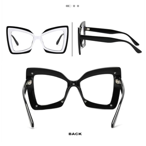 Monture transparente papillon lunettes aux finitions premium - 4