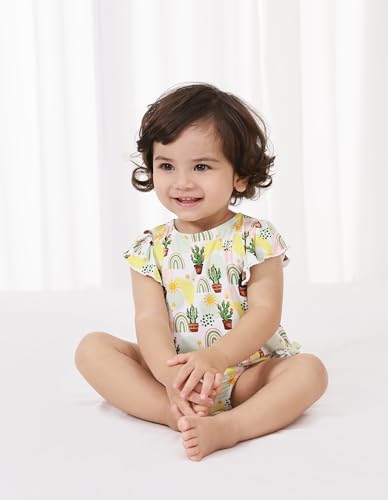 Baby Girl Bodysuit Girls Ruffle Sleeveless Jumpsuit Soft Summer Snap Cloth Outfit Bamboo Viscose4