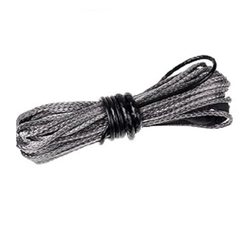 Cuerda de remolque sintética 5500lbs para ATV con cable de fibra gris de 15 metros
