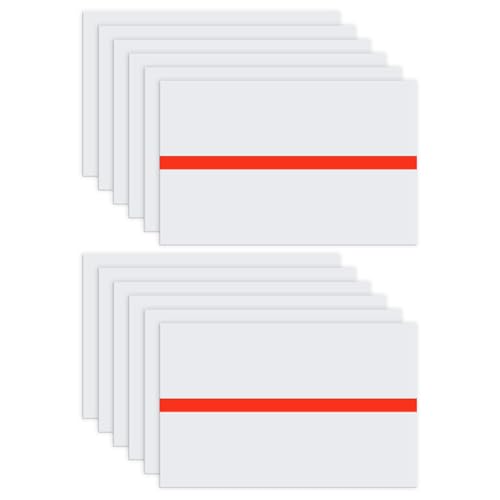 Image of M METERXITY 12-Pack Double Color Laser Engraving Blanks 7x11 Inch,1.3mm Thick ABS Plastic Sheet Engraved Material for Name Plate /Yard Signs /Laser Cutting /DIY Carving /Craft[White /Red]