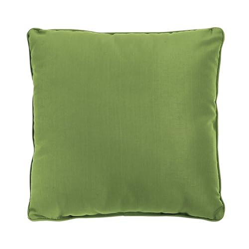 BrylaneHome 20' Square Throw Pillow - Patio & Outdoor - Water, Stain & Fade Resistant - Willow