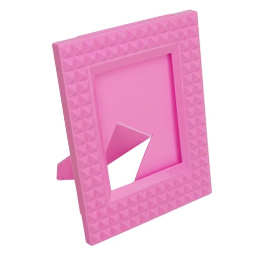 Mini Cornici per Foto da 4.3x3.3 Pollici plastica Robusta da Tavolo per Esposizione di Foto 12 11 9 8 7 Decorazione per Casa e Ufficio PINK