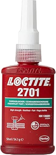 Genuine Henkel Loctite 2701 Maximum Strength - Threadlocking Adhesive - 50 ML