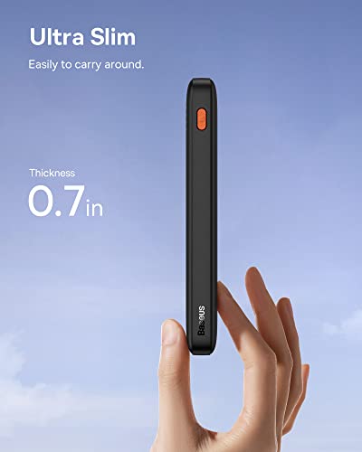 Baseus Portable Charger, 20W Power Bank Fast Charging, 10000Mah Slim Battery Pack Charger Portable With Usb C In&Out For Iphone 14 13 12 11 Samsung S23 S22 Google Lg Ipad Etc. #TOP2