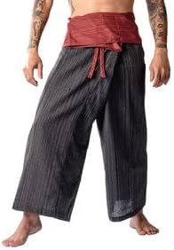 LannaPremium Thai Fisherman Pants Hakuma Pants for Men Women Yoga Pants 2 Tone - Martial Arts Pants - Image 7