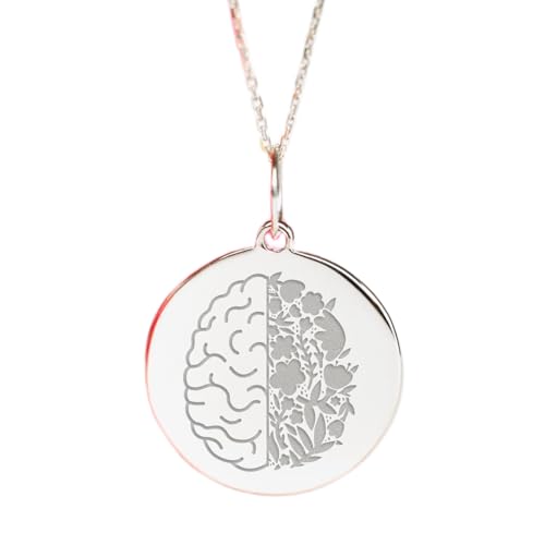 Collier chaîne cerveau argent 925 LKBEADS anti-ternissement