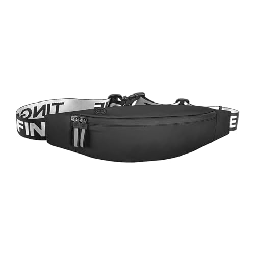 SueaLe Riñonera deportiva para ejercicio, impermeable, para correr, con soporte para teléfono, cinturón reflectante para mujeres y hombres