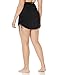 Anne Cole Women's Super High-Waist Shape Control Skirt Bikini Bottom Swimsuit, Black, Medium