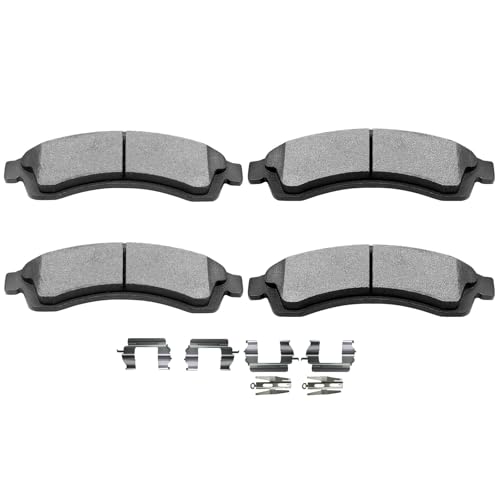 Image of SCITOO D882-7759 Disc Brake Pads Set Semi-Metal Front Brake Pads w /Hardware